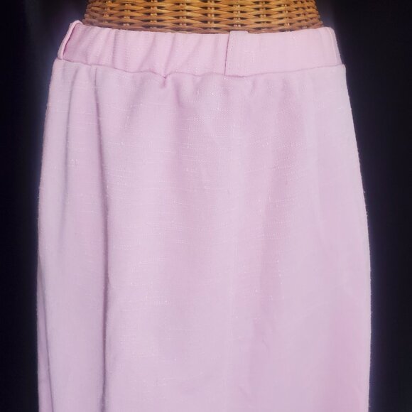 Vtg. The Petite Concept By Devon ILGWU Pink Texture speckled A-Line Skirt Sz. 10 - Picture 2 of 6